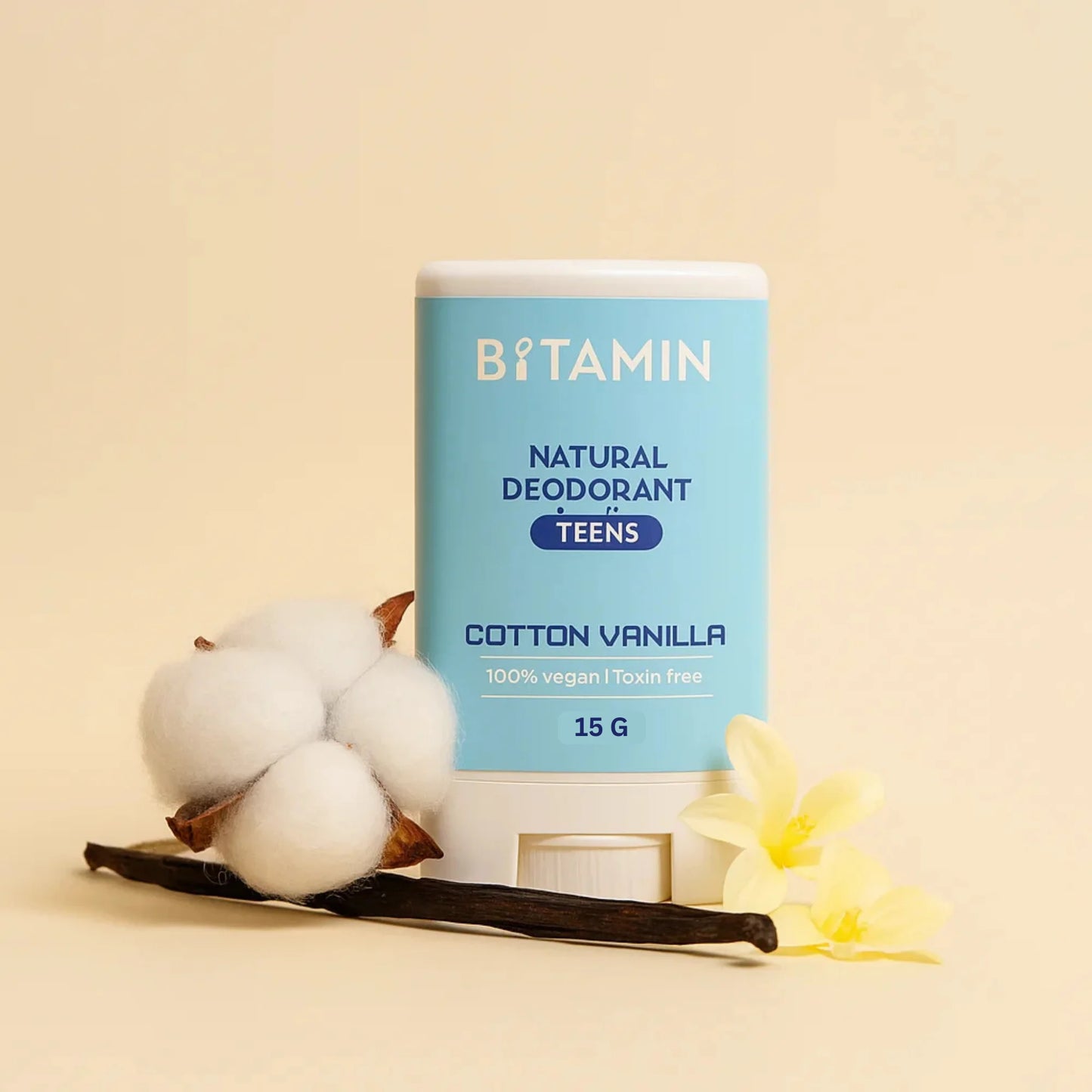 Cotton Vanilla + Peach Teens Deo