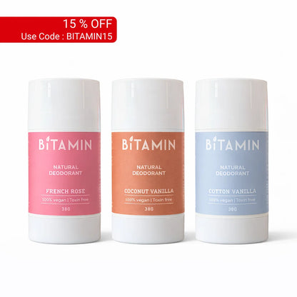Women’s Roll On Deodorant Pack of 3 | Bitamin Naturals