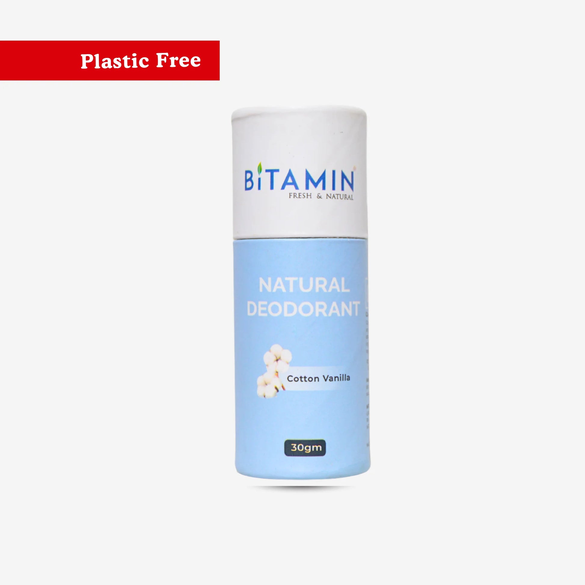 Cotton Vanilla Eco Roll-On 30g | Bitamin Naturals