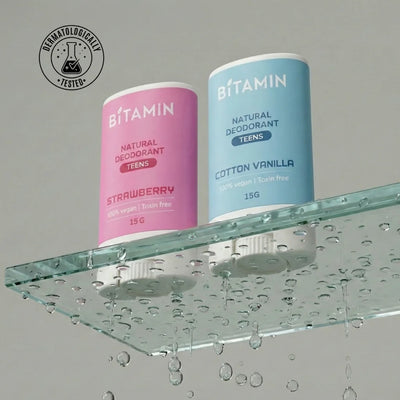 Strawberry + Cotton Vanilla Teens Deodorant Stick