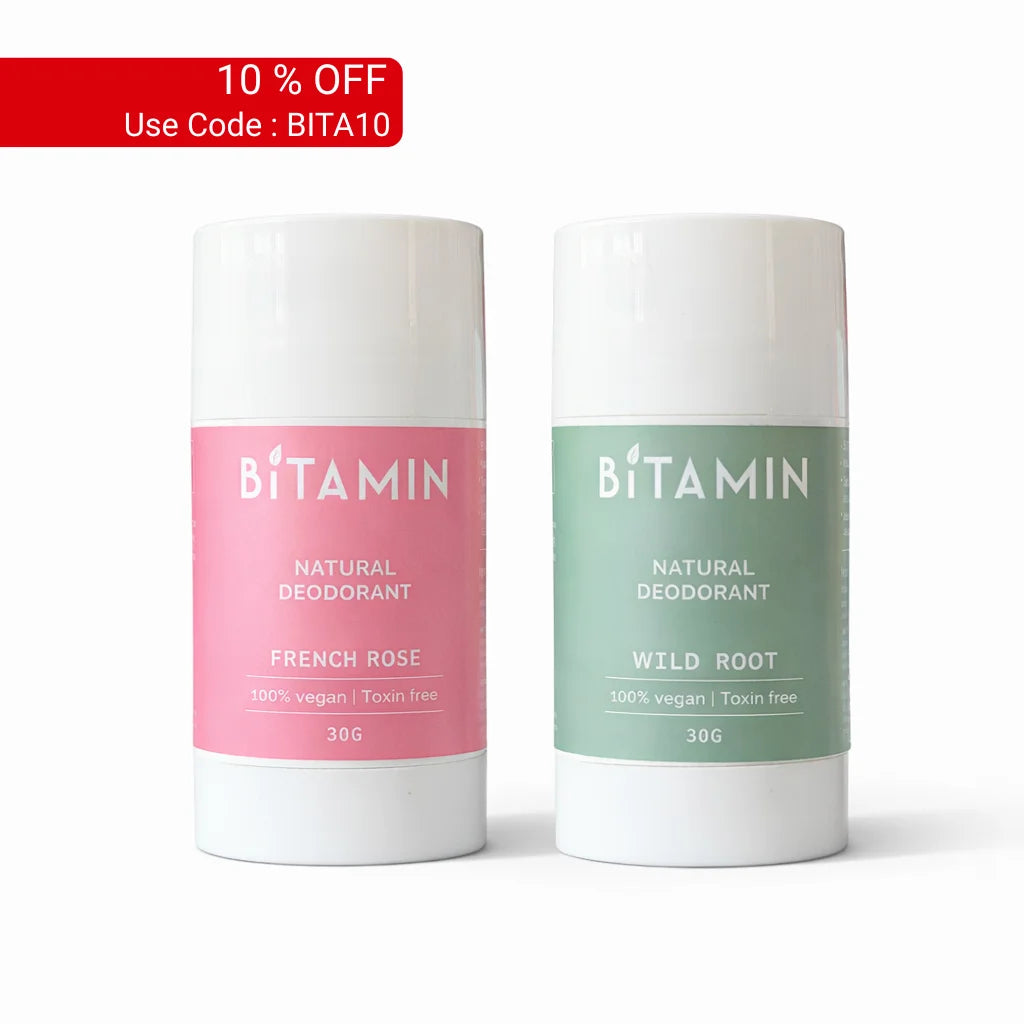 Men & Women Roll On Deodorant Pack of Two | Bitamin Naturals