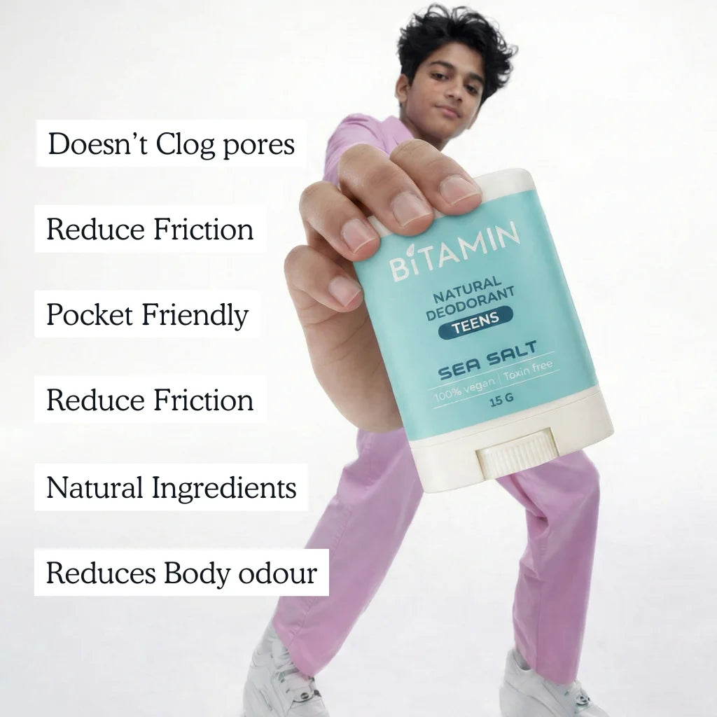 Sea salt Teens Deodorant Stick