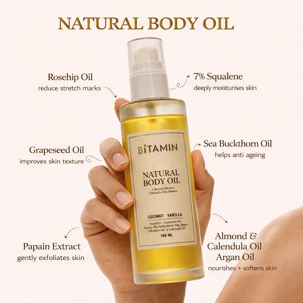 Body Oil & Rice Water Toner Bundle