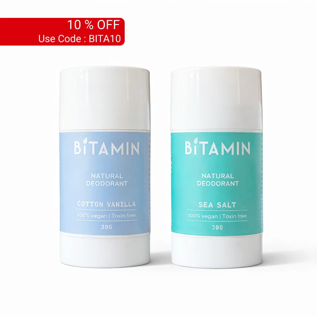 Couple Roll On Deodorant Pack | Cotton Vanilla & Sea Salt