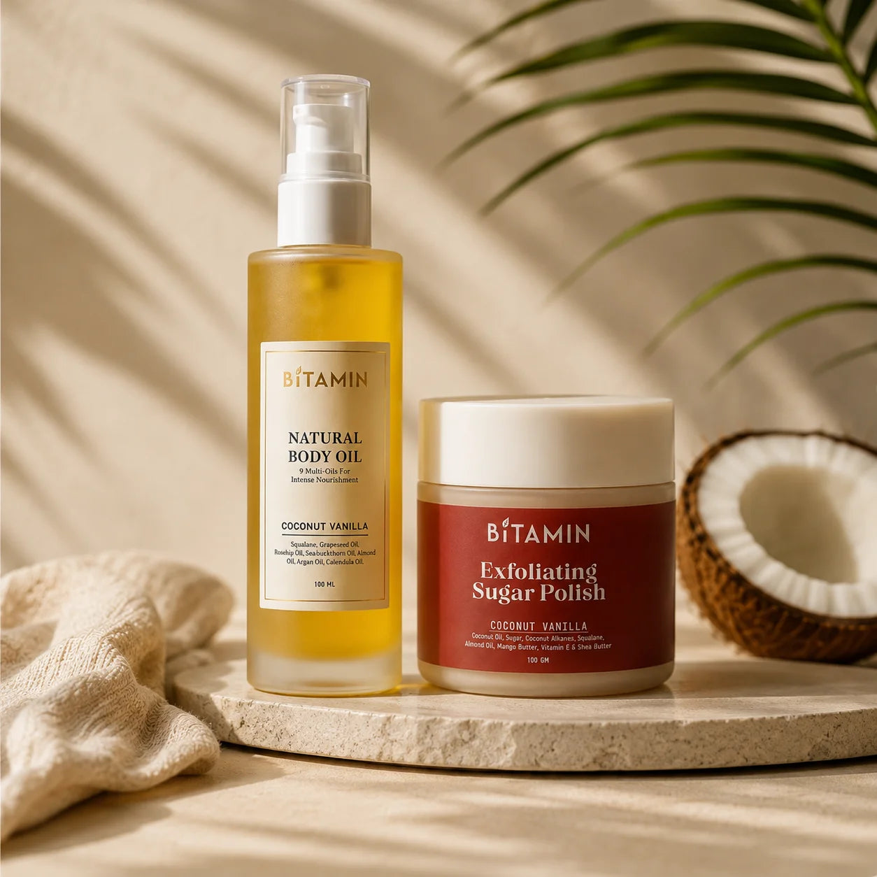 Body Oil + Sugar Polish Body Scrub