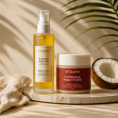 Body Oil + Sugar Polish Body Scrub