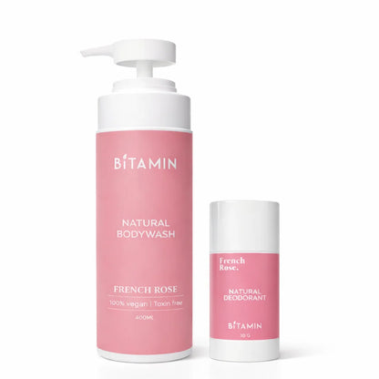 French Rose Body Wash & Deodorant Combo