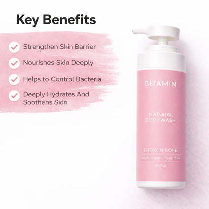 French Rose Body Wash & Deodorant Combo