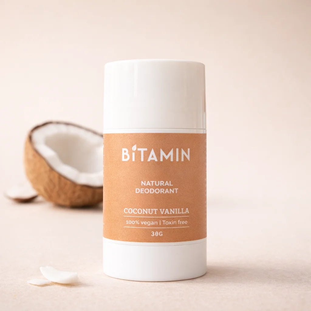 Coconut Vanilla Roll-On Deodorant 30g | BitaminNaturals