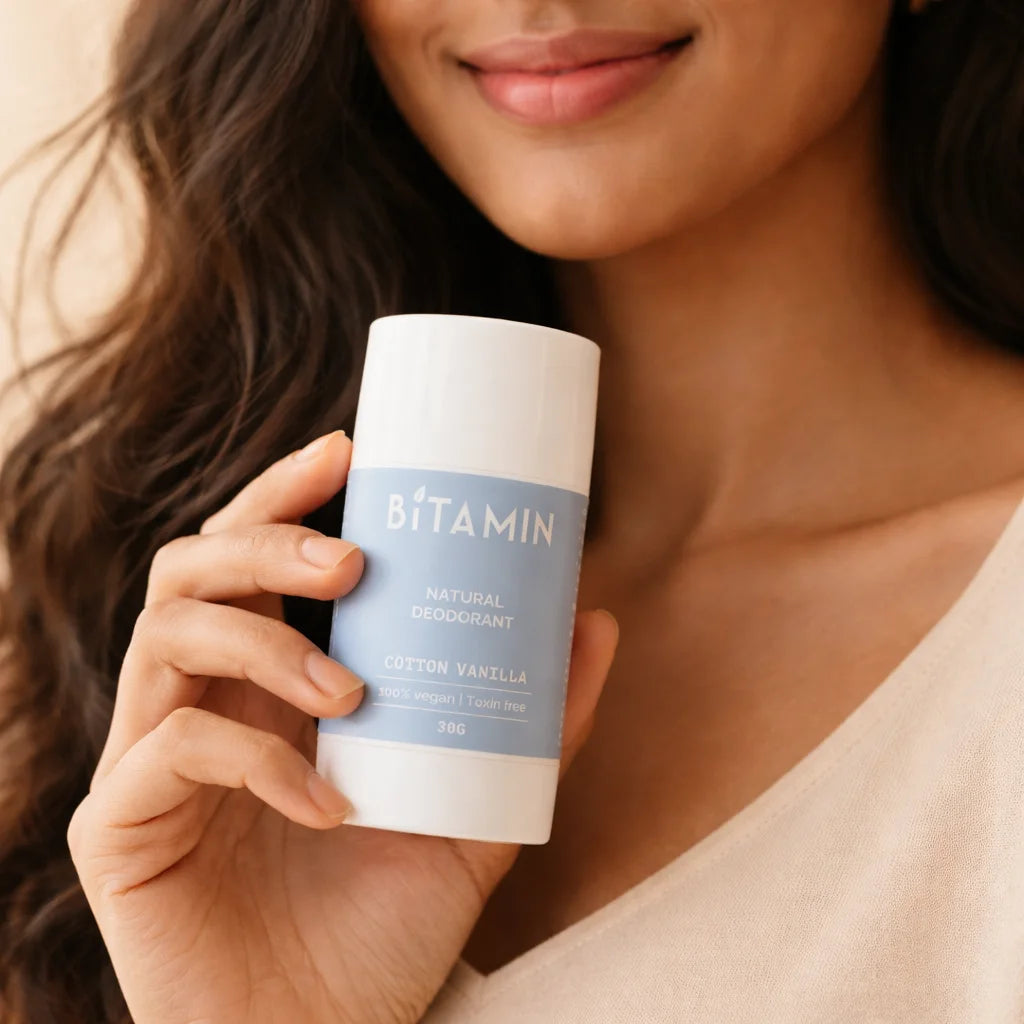 Cotton Vanilla Roll-On Deodorant 30g | Bitamin Naturals