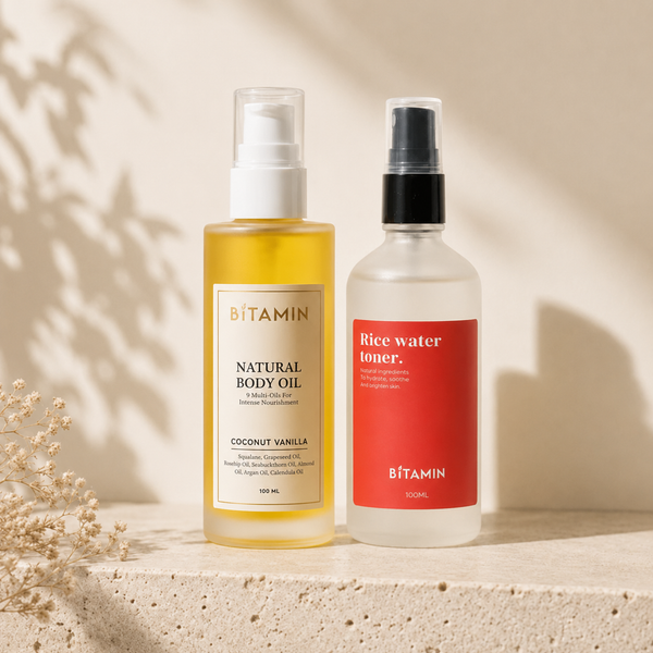 Body Oil + Rice Toner Bundle