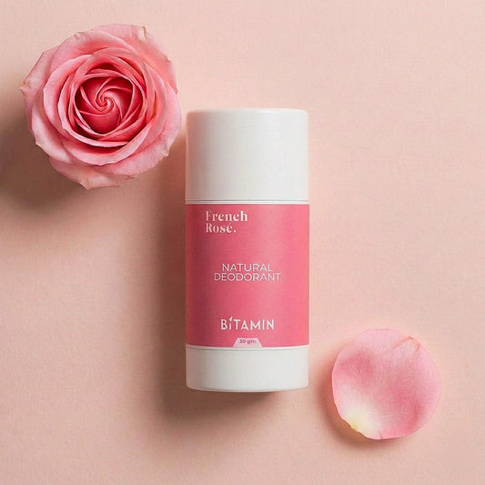 French Rose Roll-On Deodorant 30g | BitaminNaturals