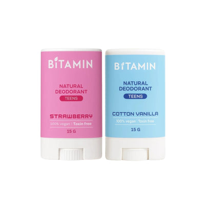 Strawberry & Cotton Vanilla Teens Deodorant 15g