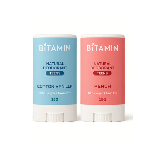 Cotton Vanilla + Peach Teens Deo