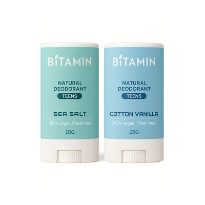 Cotton Vanilla & Sea Salt Teens Deodorant 15g