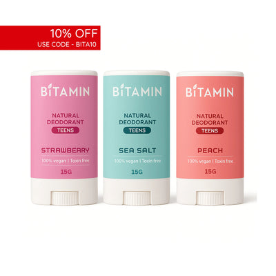 Teens Deodorants Pack 2 (3pk) 15g | bitaminnaturals