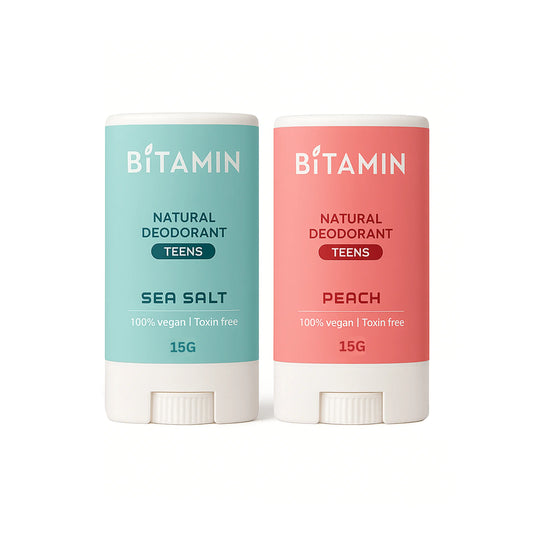 Sea salt + Peach Teens Deo