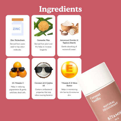 Coconut Vanilla Body Wash & Deodorant Combo