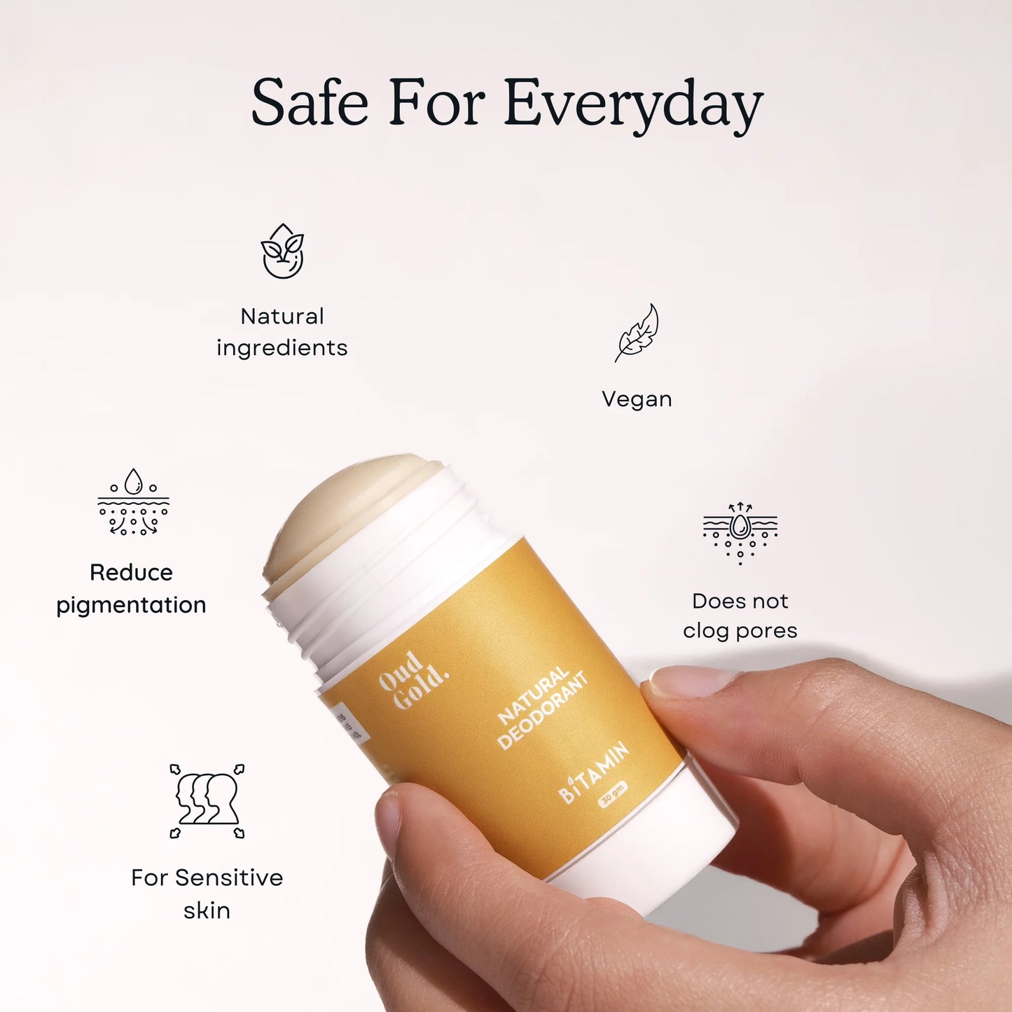 Sea Salt Roll-On Deodorant for Men 30g | Bitamin Naturals