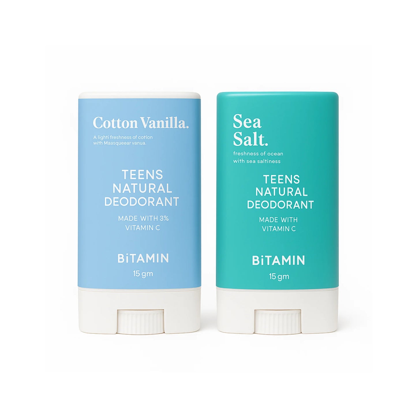 Cotton Vanilla + Sea salt Teens Deo