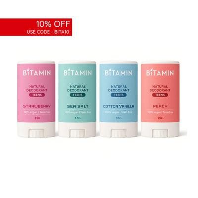 Teens Deodorants Pack 15g (4pk) | bitaminnaturals