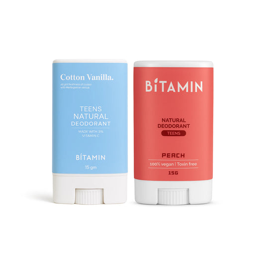 Cotton Vanilla + Peach Teens Deo