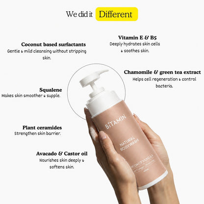 Coconut Vanilla Body Wash + Roll-On