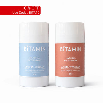 Women's Roll On Deodorant Pack 2 30g | Bitamin Naturals