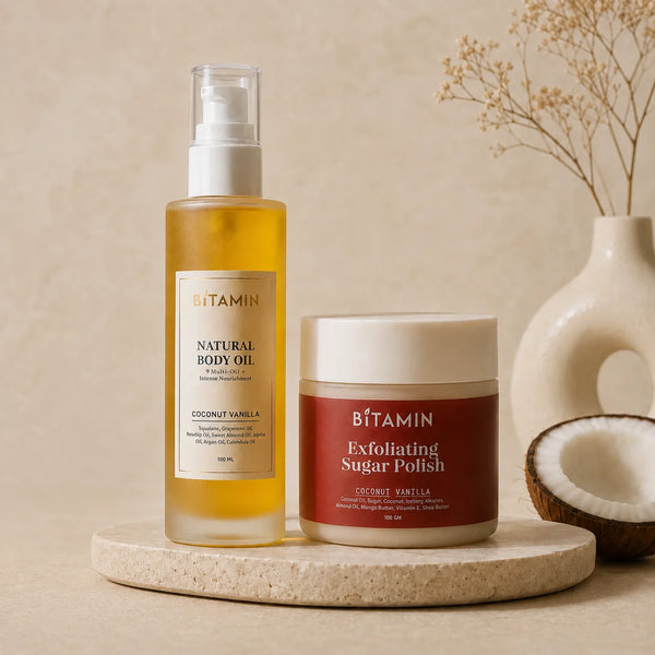 Body Oil + Sugar Polish Body Scrub