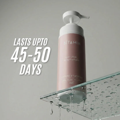 Coconut Vanilla Body Wash & Deodorant Roll On Combo