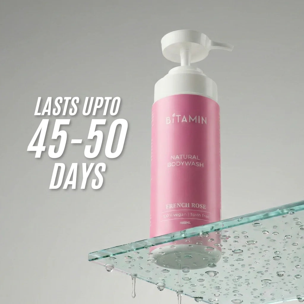 French Rose Body Wash & Deodorant Roll On Combo